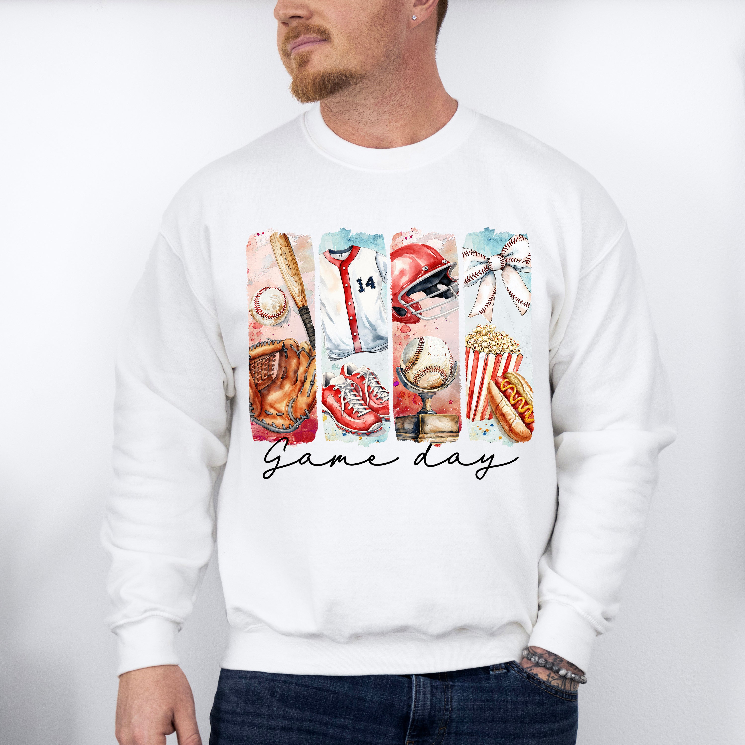 Game Day Baseball - Baseball Unisex Crewneck T-Shirt Sweatshirt Hoodie