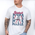 Baseball Mama Ribbon Blue Design - Baseball Unisex Crewneck T-Shirt Sweatshirt Hoodie