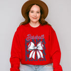 Baseball Mama Ribbon Blue Design - Baseball Unisex Crewneck T-Shirt Sweatshirt Hoodie