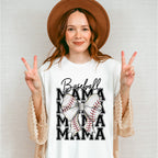 Baseball Mama Ribbon Design - Baseball Unisex Crewneck T-Shirt Sweatshirt Hoodie