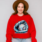 Baseball Glove Blue Design - Baseball Unisex Crewneck T-Shirt Sweatshirt Hoodie