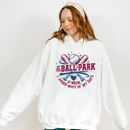 At The Ball Park Is Where I Spend Most Of My Days - Baseball Unisex Crewneck T-Shirt Sweatshirt Hoodie