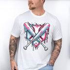Blue And Pink Baseball Bats - Baseball Unisex Crewneck T-Shirt Sweatshirt Hoodie