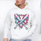 Blue And Pink Baseball Bats - Baseball Unisex Crewneck T-Shirt Sweatshirt Hoodie