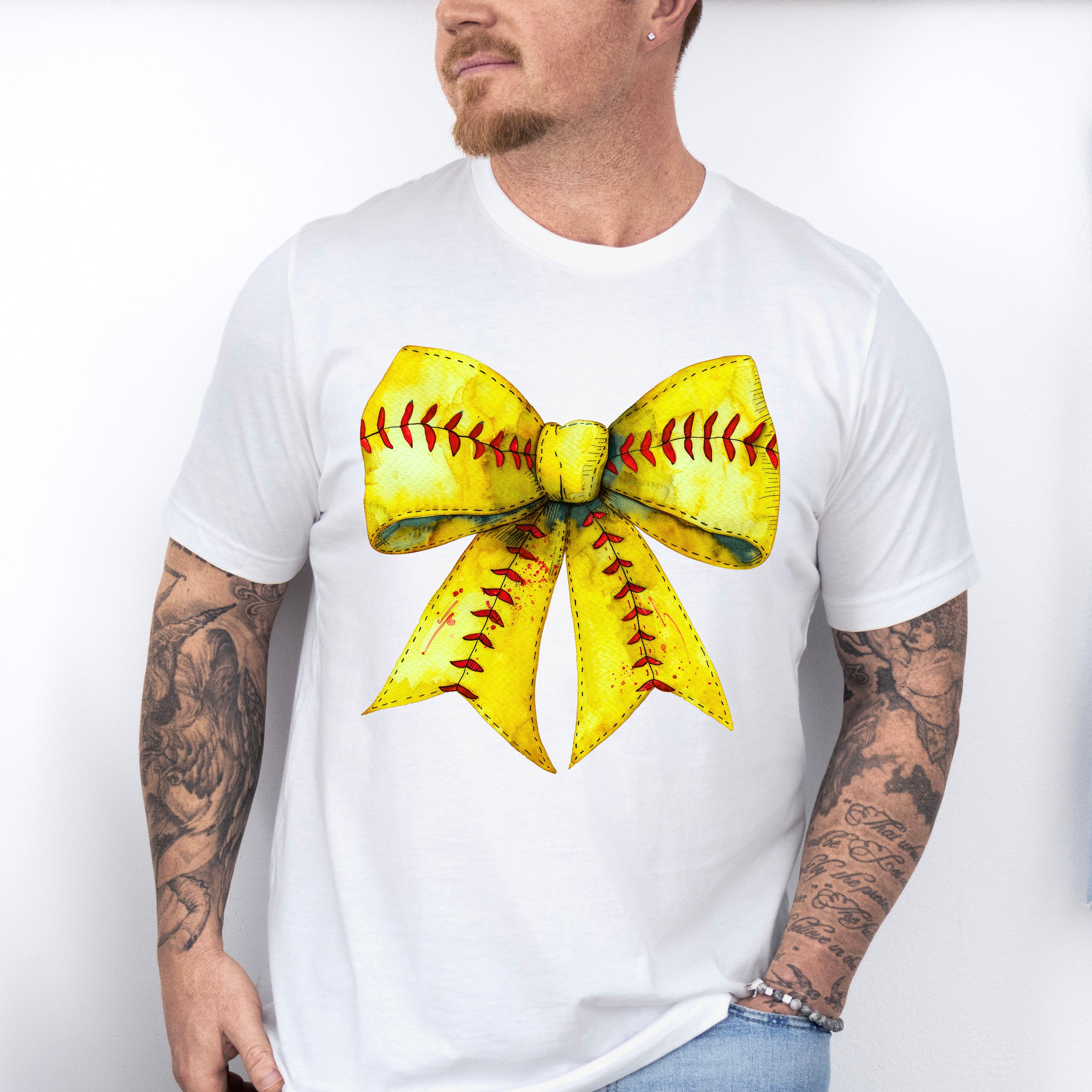 Red And Yellow Bowtie - Baseball Unisex Crewneck T-Shirt Sweatshirt Hoodie