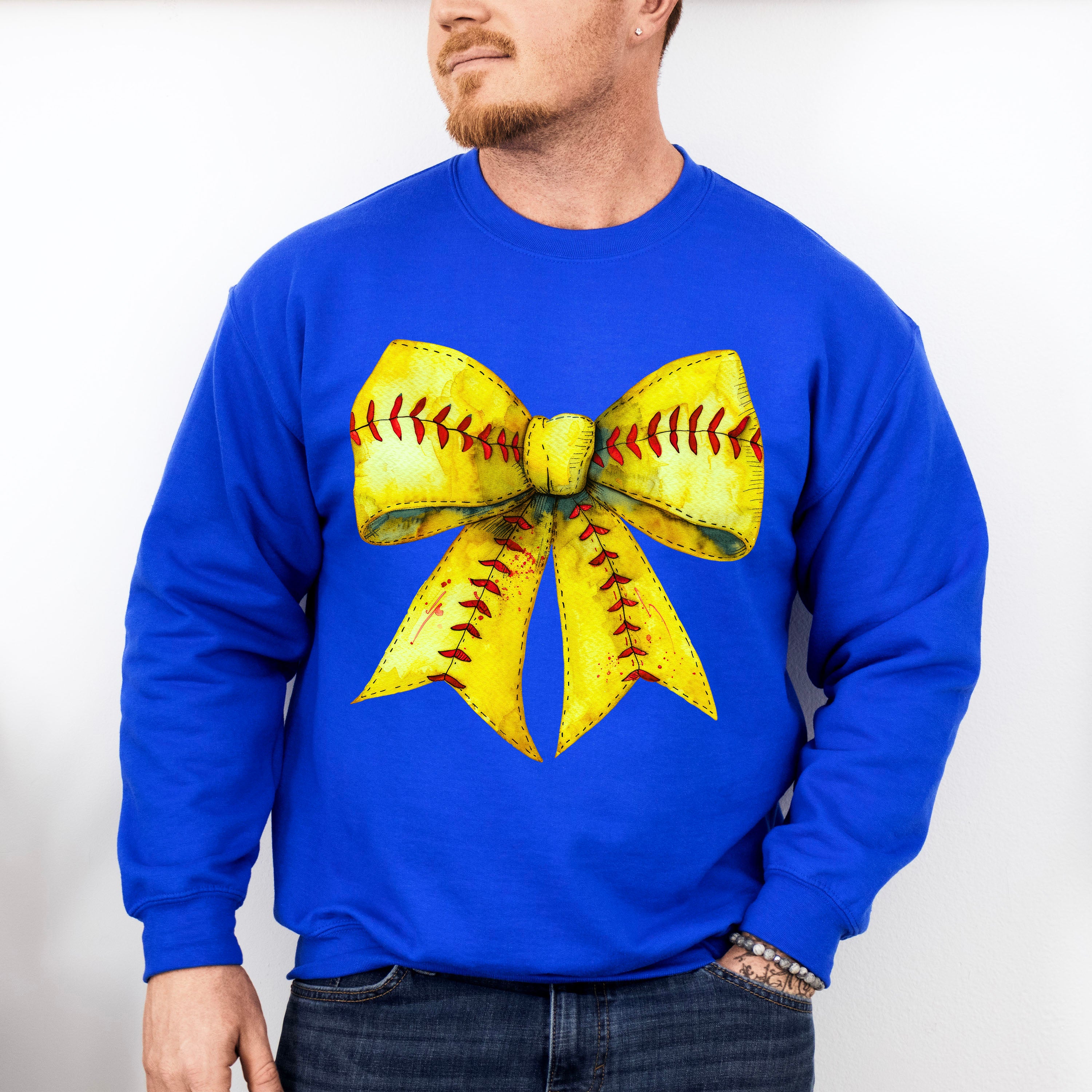 Red And Yellow Bowtie - Baseball Unisex Crewneck T-Shirt Sweatshirt Hoodie