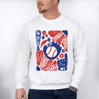 Batter Up Game Day Baseball Season - Baseball Unisex Crewneck T-Shirt Sweatshirt Hoodie