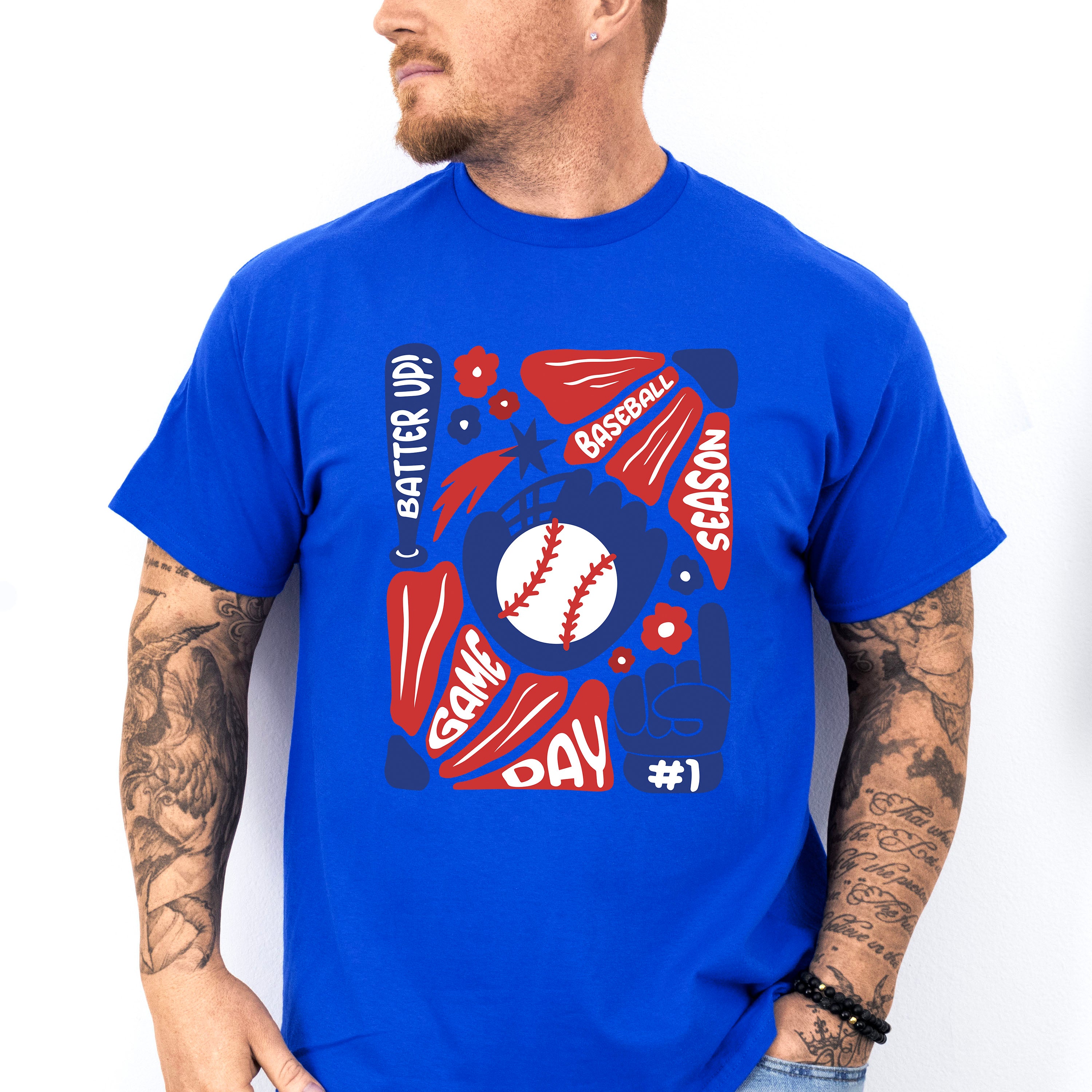 Batter Up Game Day Baseball Season - Baseball Unisex Crewneck T-Shirt Sweatshirt Hoodie