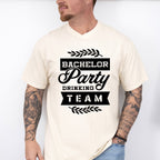 Bachelor Party Drinking Team B&W - Bachelor Unisex Crewneck T-Shirt Sweatshirt Hoodie