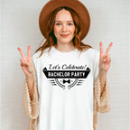 Let's Celebrate Bachelor Party B&W - Bachelor Unisex Crewneck T-Shirt Sweatshirt Hoodie