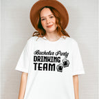 Bachelor Party Drinking Team B&W Design - Bachelor Unisex Crewneck T-Shirt Sweatshirt Hoodie