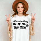 Bachelor Party Drinking Team B&W Design - Bachelor Unisex Crewneck T-Shirt Sweatshirt Hoodie