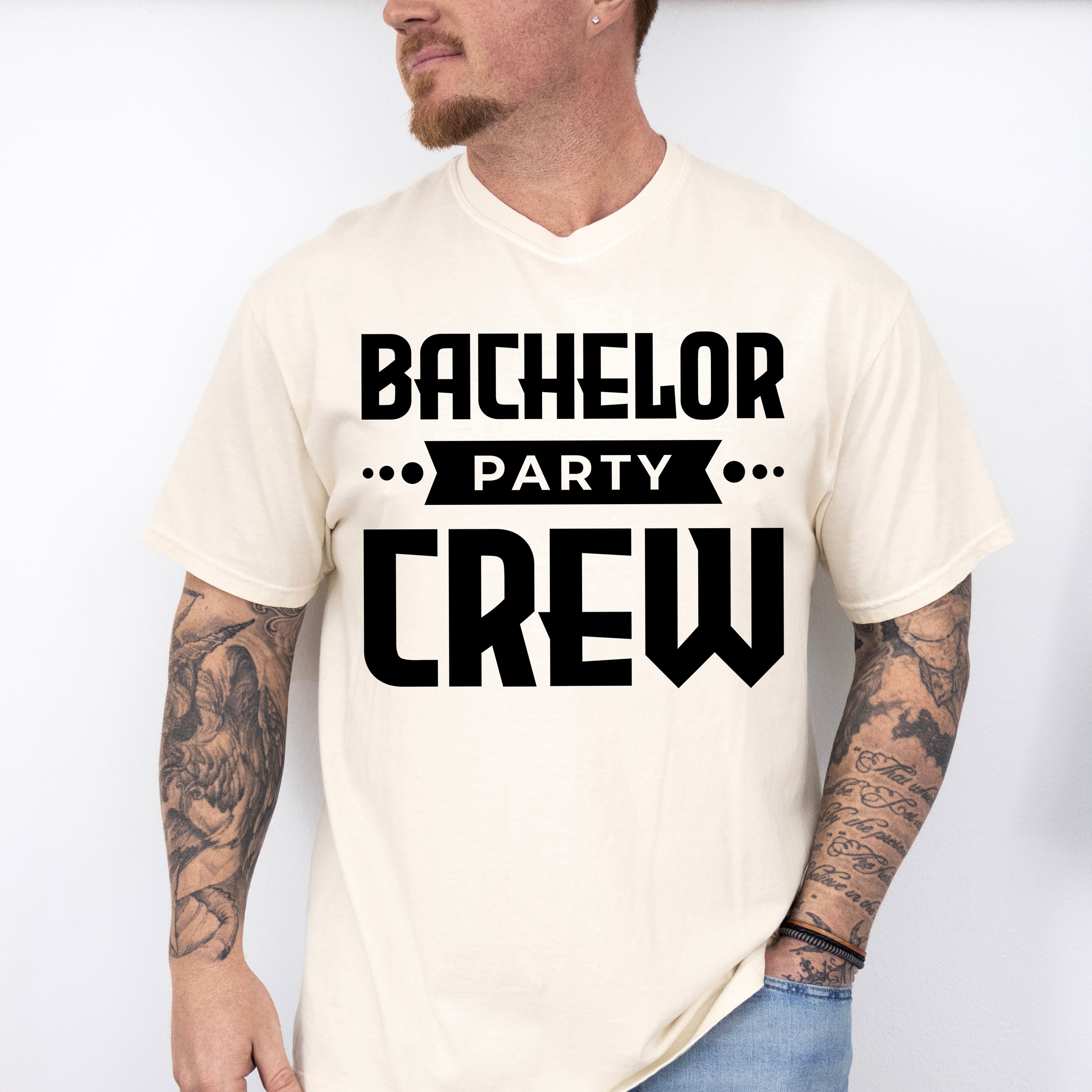 Bachelor Party Crew B&amp;W - Bachelor Unisex Crewneck T-Shirt Sweatshirt Hoodie