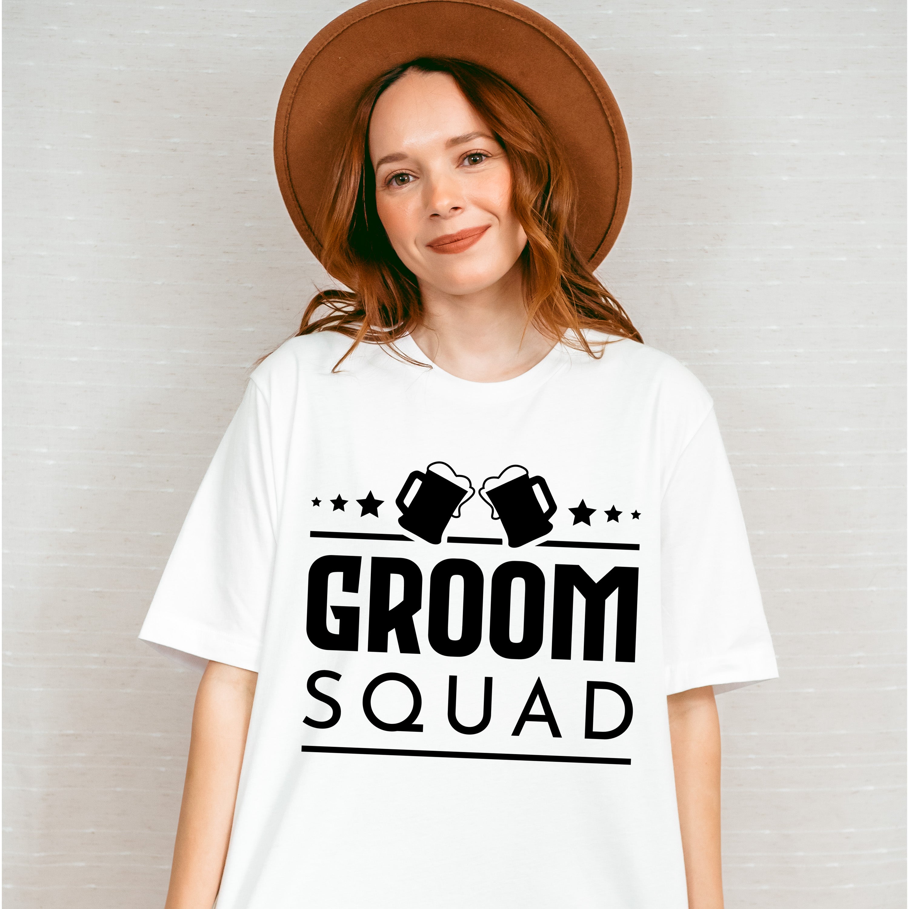 Groom Squad Beer B&amp;W - Bachelor Unisex Crewneck T-Shirt Sweatshirt Hoodie