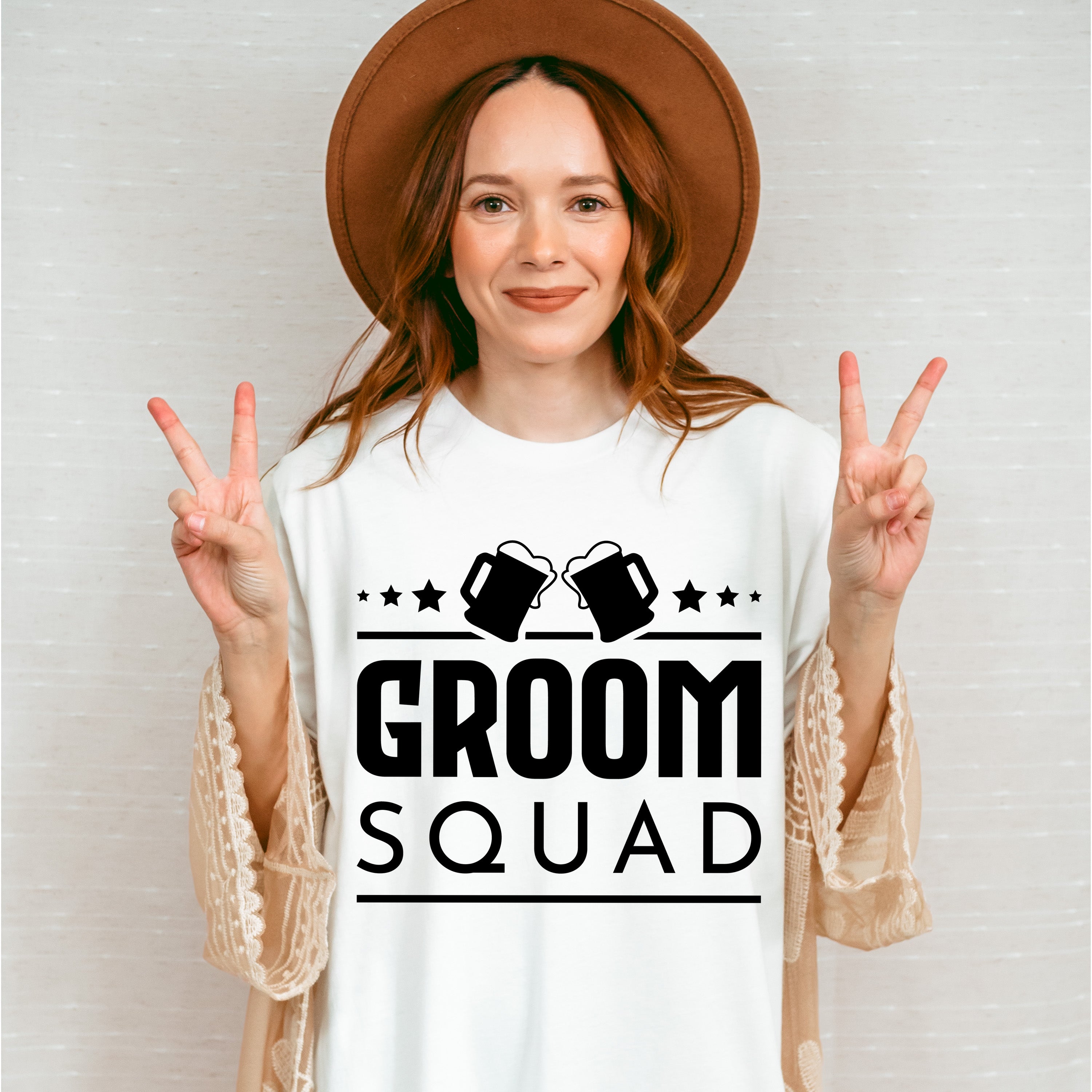 Groom Squad Beer B&amp;W - Bachelor Unisex Crewneck T-Shirt Sweatshirt Hoodie