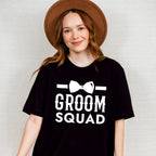 Groom Squad Bowtie B&W Design - Bachelor Unisex Crewneck T-Shirt Sweatshirt Hoodie