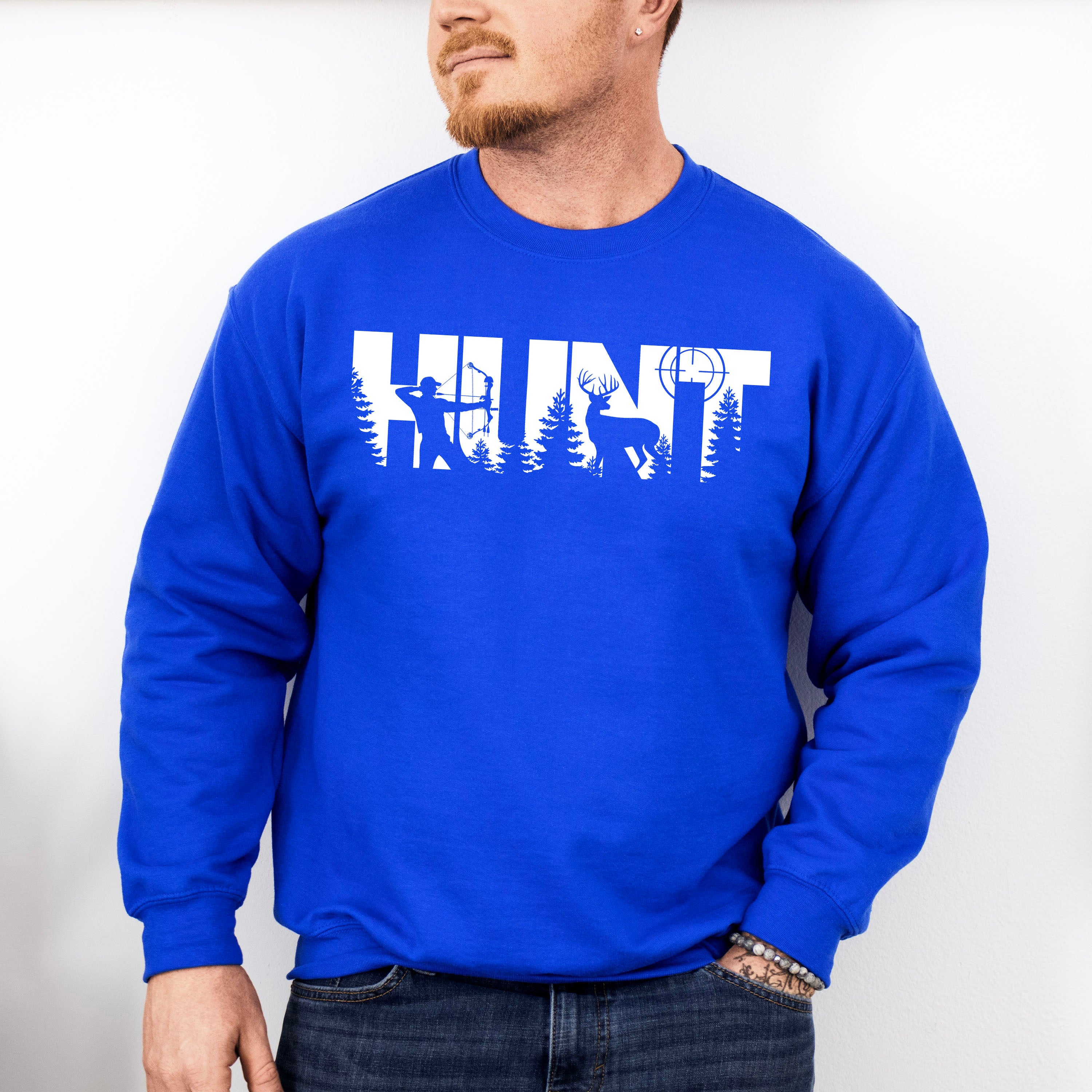 HUNT Design - Hunting Theme Unisex Crewneck T-Shirt Sweatshirt Hoodie