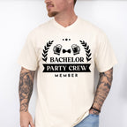 Bachelor Party Crew Member B&W Design - Bachelor Unisex Crewneck T-Shirt Sweatshirt Hoodie