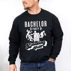 Bachelor Party Drinking Team Black And White - Bachelor Unisex Crewneck T-Shirt Sweatshirt Hoodie
