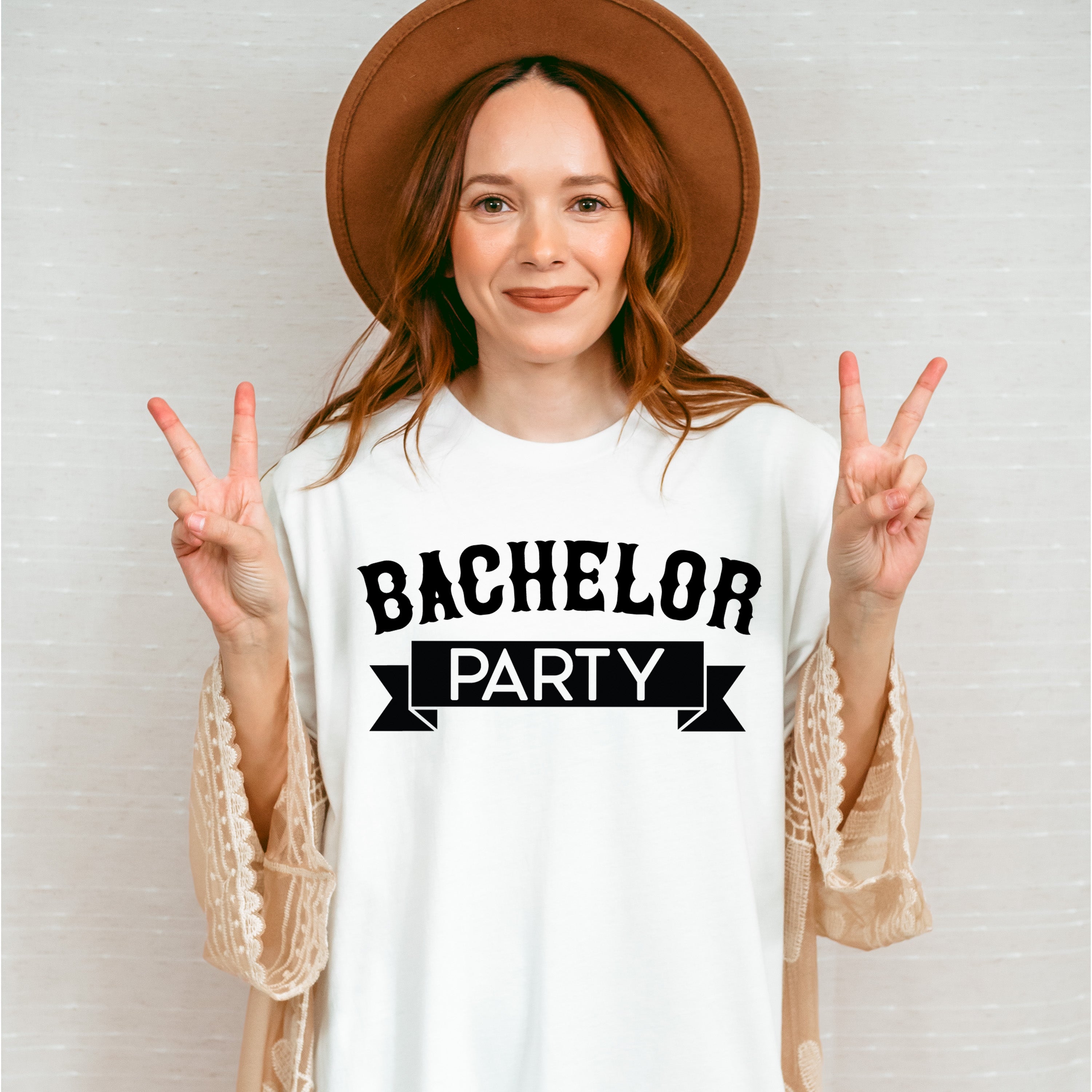 Bachelor Party Banner B&amp;W Design - Bachelor Unisex Crewneck T-Shirt Sweatshirt Hoodie