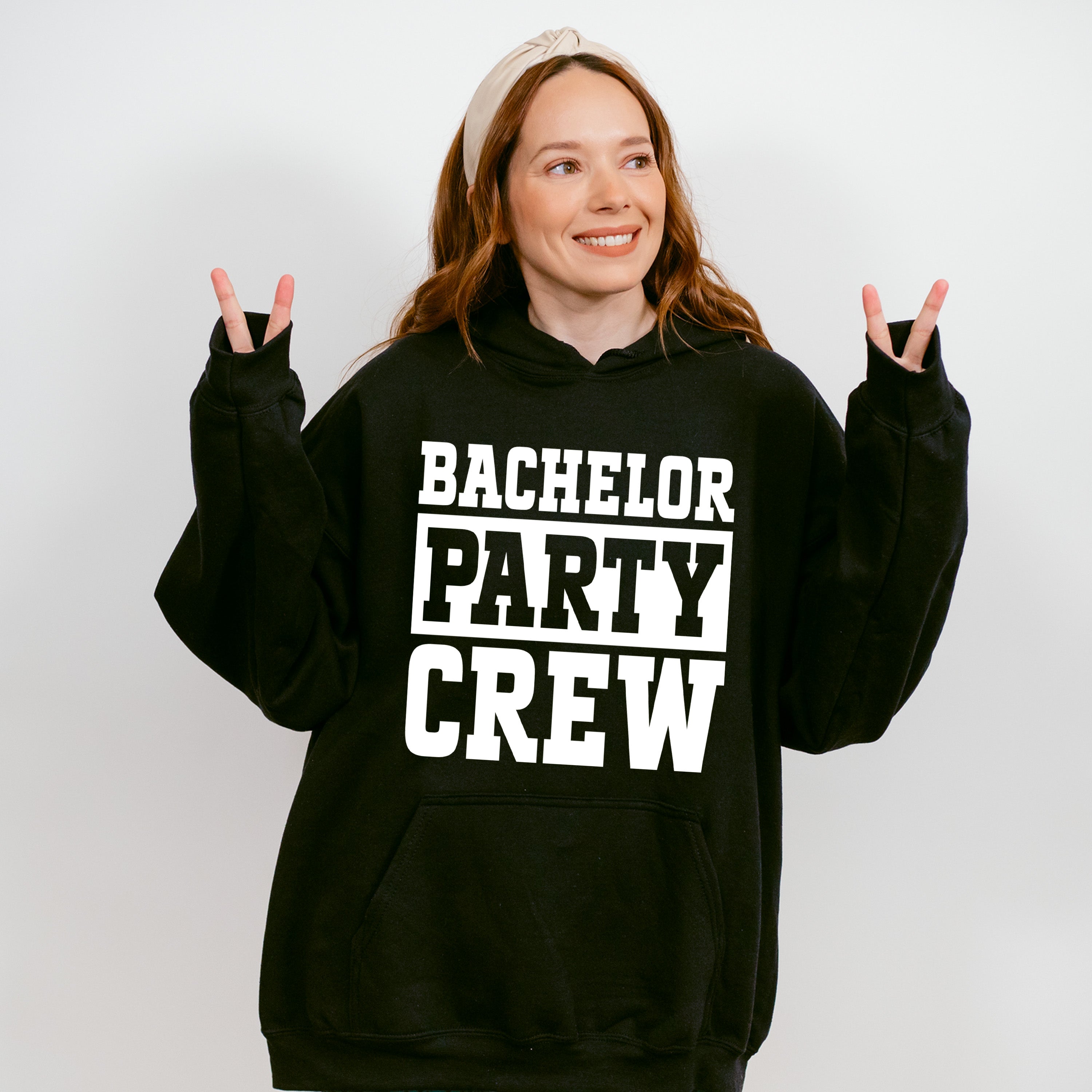 Bachelor Party Crew B&amp;W Design - Bachelor Unisex Crewneck T-Shirt Sweatshirt Hoodie