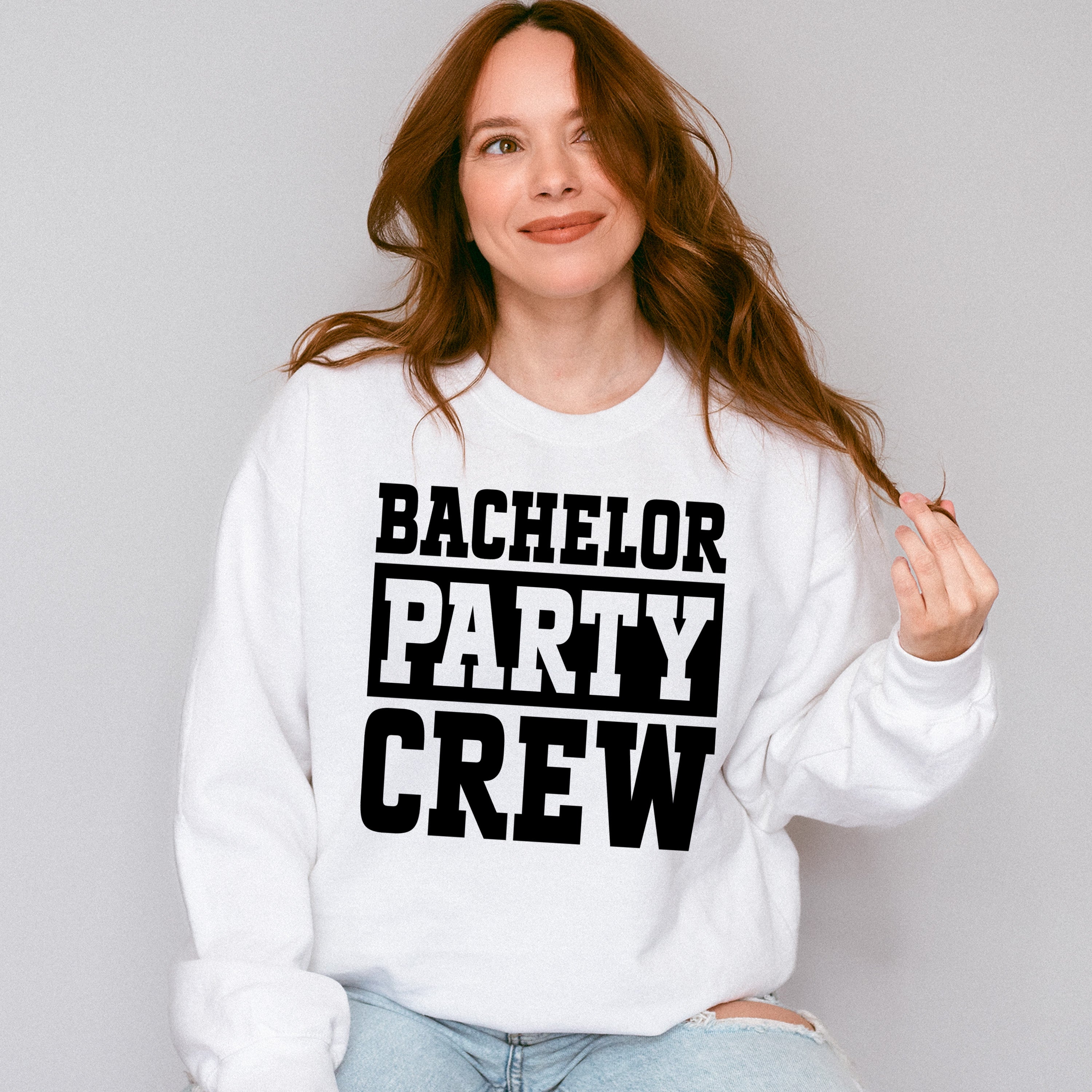 Bachelor Party Crew B&amp;W Design - Bachelor Unisex Crewneck T-Shirt Sweatshirt Hoodie