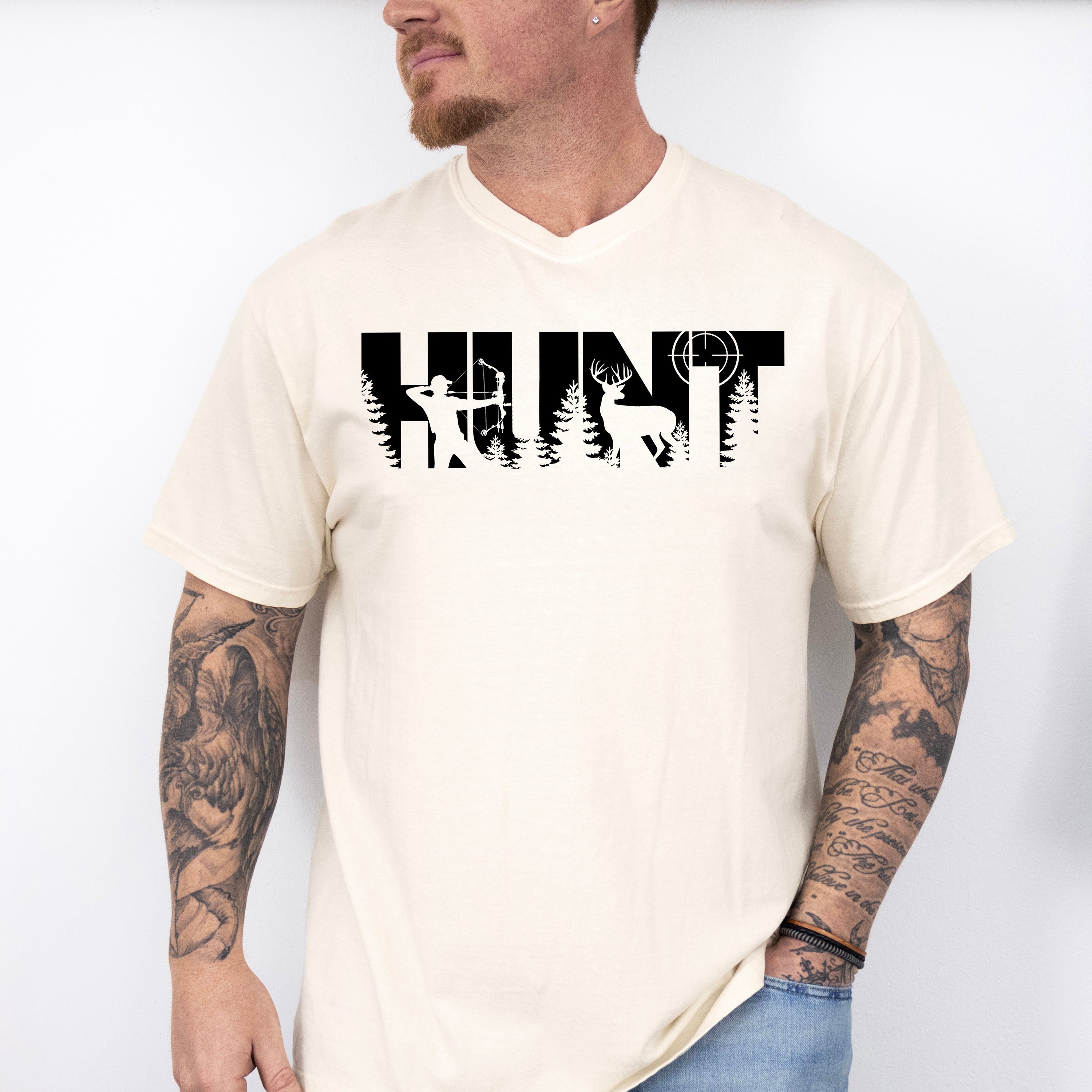 HUNT Design - Hunting Theme Unisex Crewneck T-Shirt Sweatshirt Hoodie