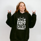 Bachelor Party Crew Member Beer Bowtie B&W Design - Bachelor Unisex Crewneck T-Shirt Sweatshirt Hoodie
