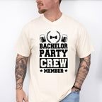 Bachelor Party Crew Member Beer Bowtie B&W Design - Bachelor Unisex Crewneck T-Shirt Sweatshirt Hoodie