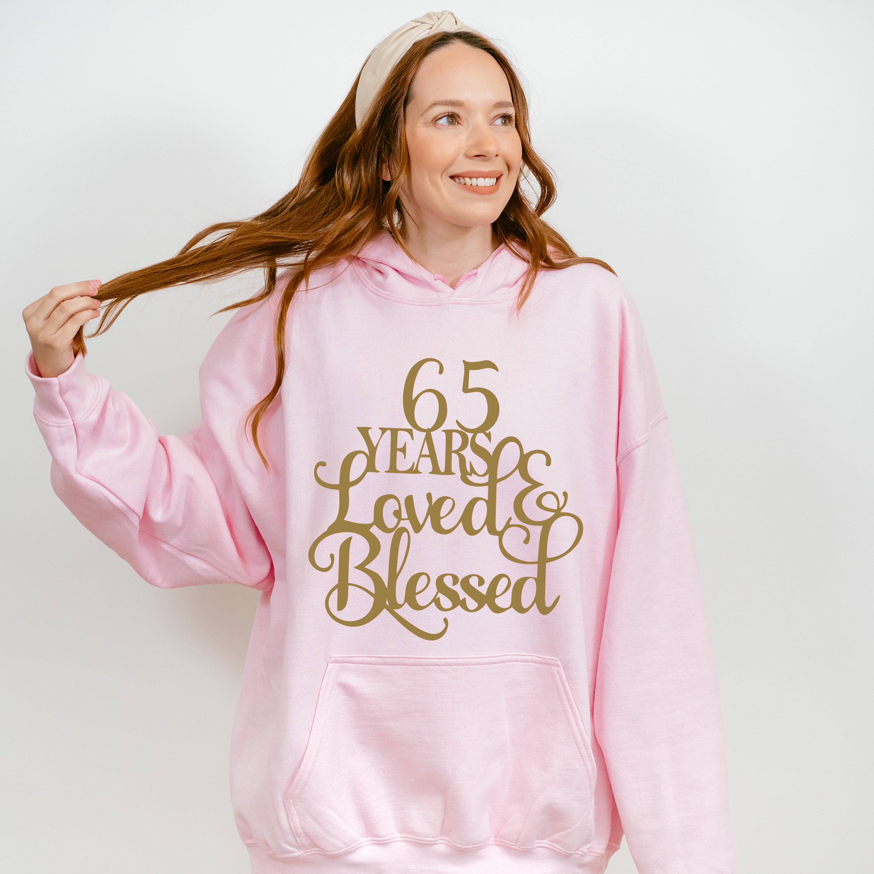 65 Years Loved &amp; Blessed - Anniversary Unisex Crewneck T-Shirt Sweatshirt Hoodie