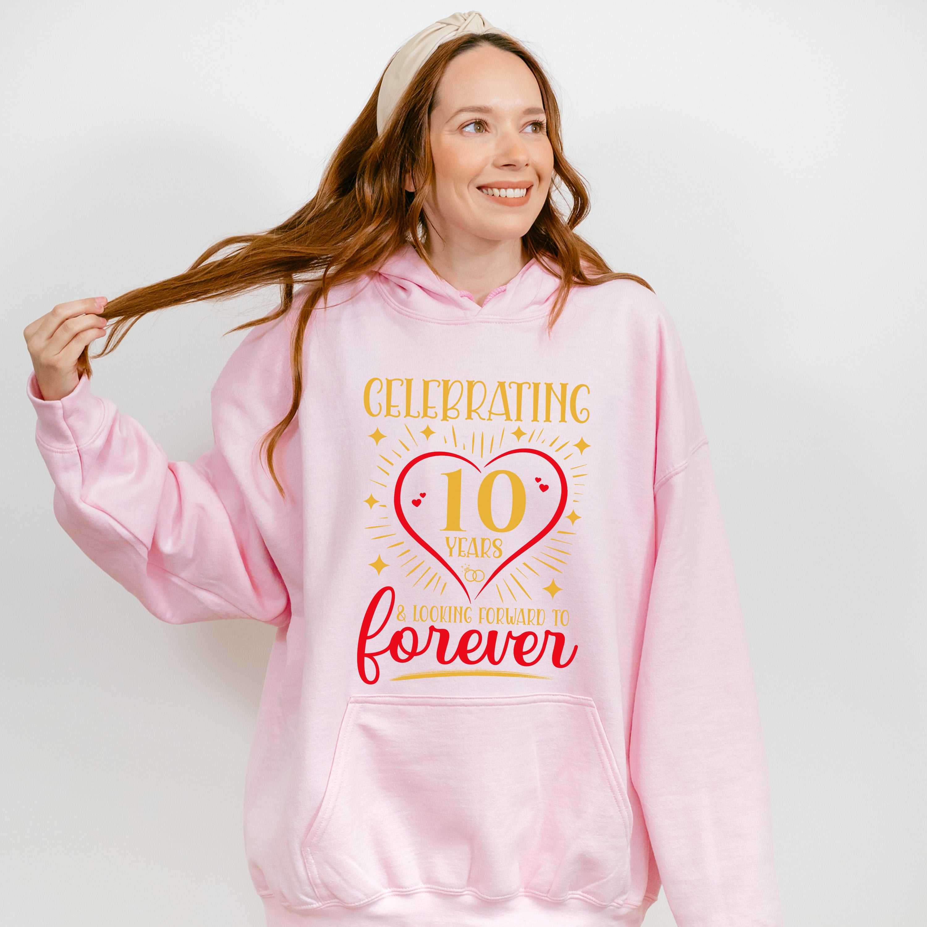 Celebrating 10 Years &amp; Looking Forward To Forever - Anniversary Unisex Crewneck T-Shirt Sweatshirt Hoodie