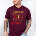 Celebrating 10 Years & Looking Forward To Forever - Anniversary Unisex Crewneck T-Shirt Sweatshirt Hoodie