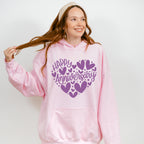 Happy Anniversary Purple Heart Design - Anniversary Unisex Crewneck T-Shirt Sweatshirt Hoodie