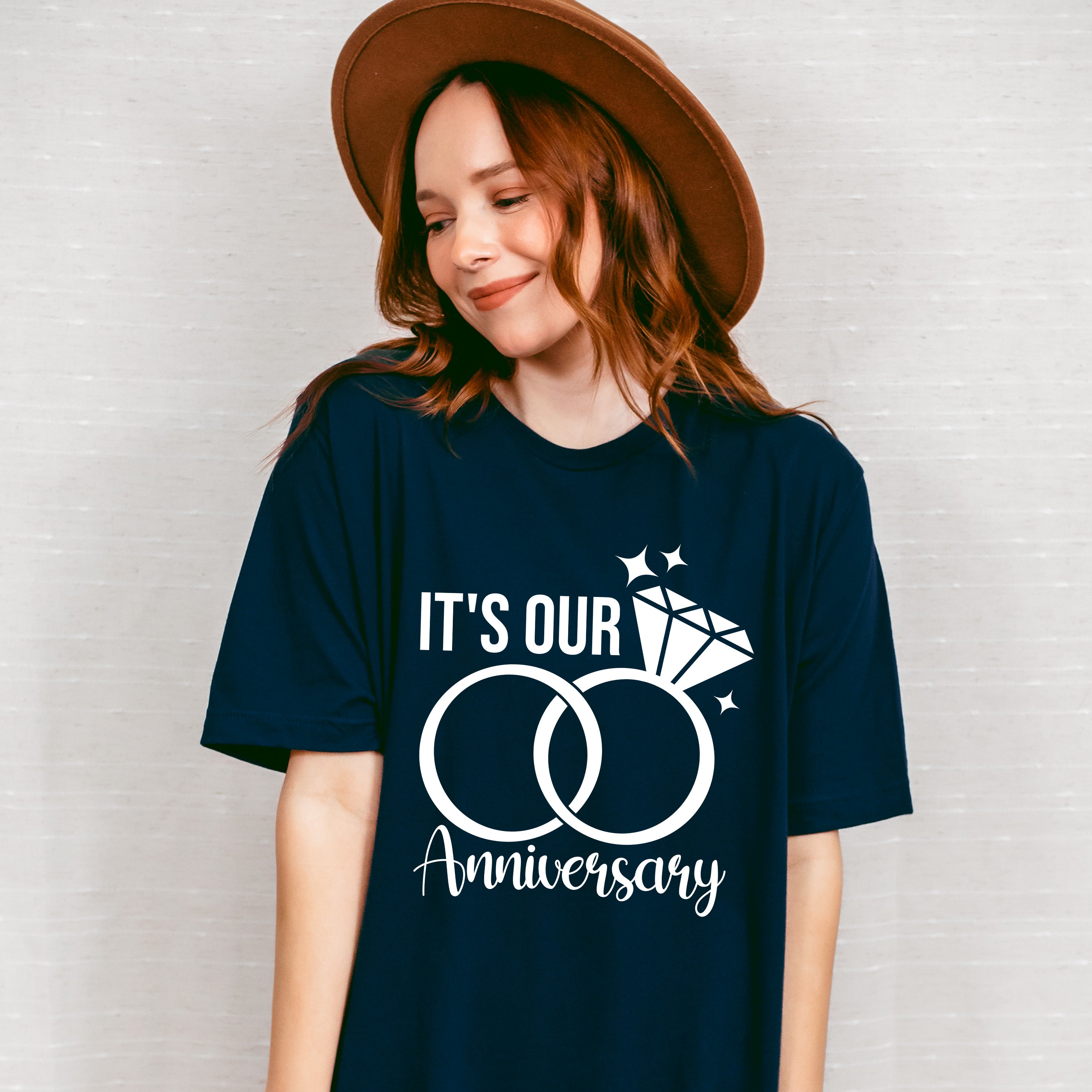 It's Our Anniversary B&amp;W Design - Anniversary Unisex Crewneck T-Shirt Sweatshirt Hoodie