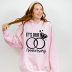 It's Our Anniversary B&W Design - Anniversary Unisex Crewneck T-Shirt Sweatshirt Hoodie