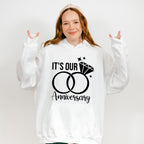 It's Our Anniversary B&W Design - Anniversary Unisex Crewneck T-Shirt Sweatshirt Hoodie