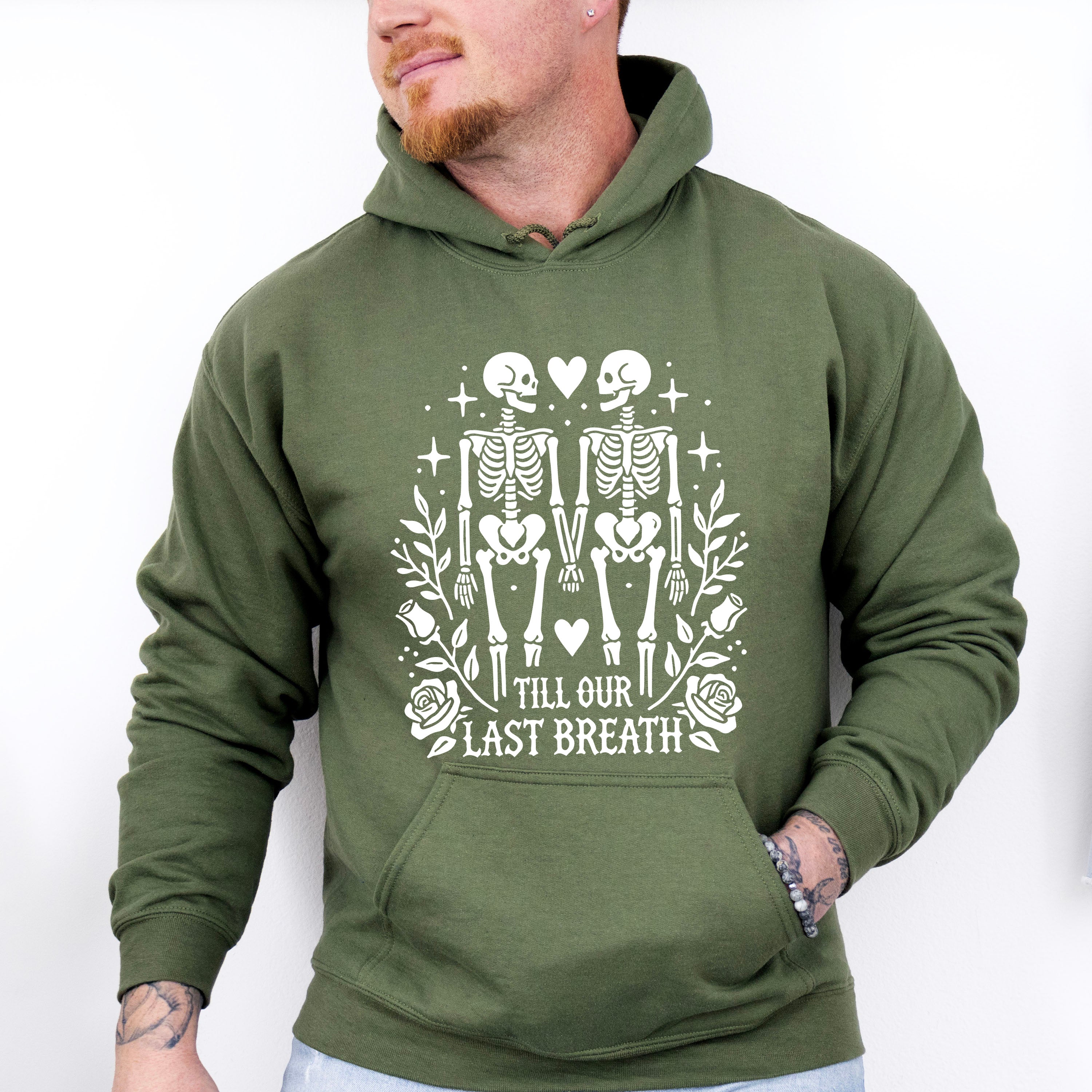 Till Our Last Breath Skeleton Design - Anniversary Unisex Crewneck T-Shirt Sweatshirt Hoodie