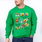 Everyone Communicates Differently Colorful Design - Autism Awareness Unisex Crewneck T-Shirt Sweatshirt Hoodie