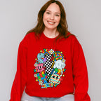 Be Kind Checkered Lightning Bolt Design - Autism Awareness Unisex Crewneck T-Shirt Sweatshirt Hoodie