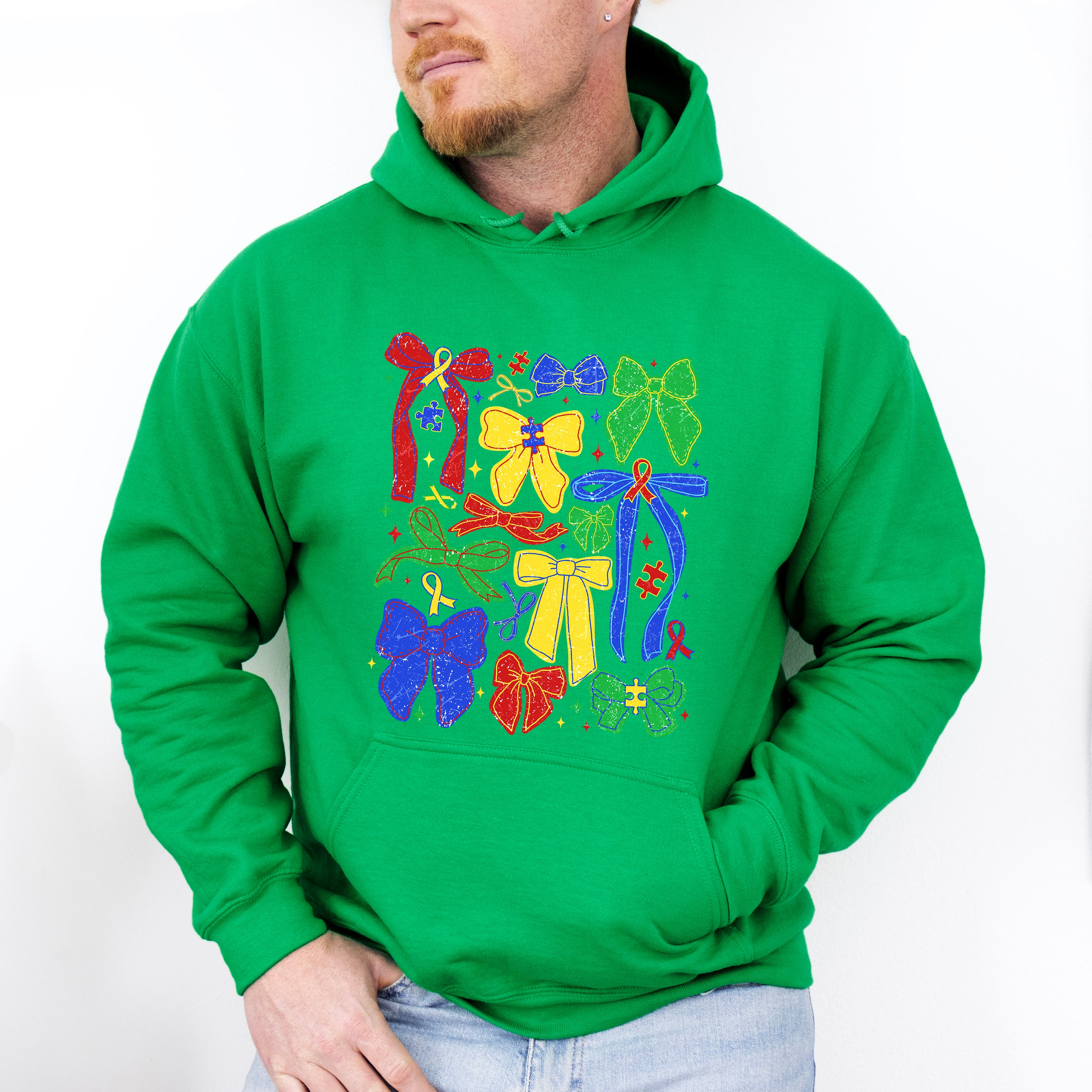 Colorful Ribbons - Autism Awareness Unisex Crewneck T-Shirt Sweatshirt Hoodie