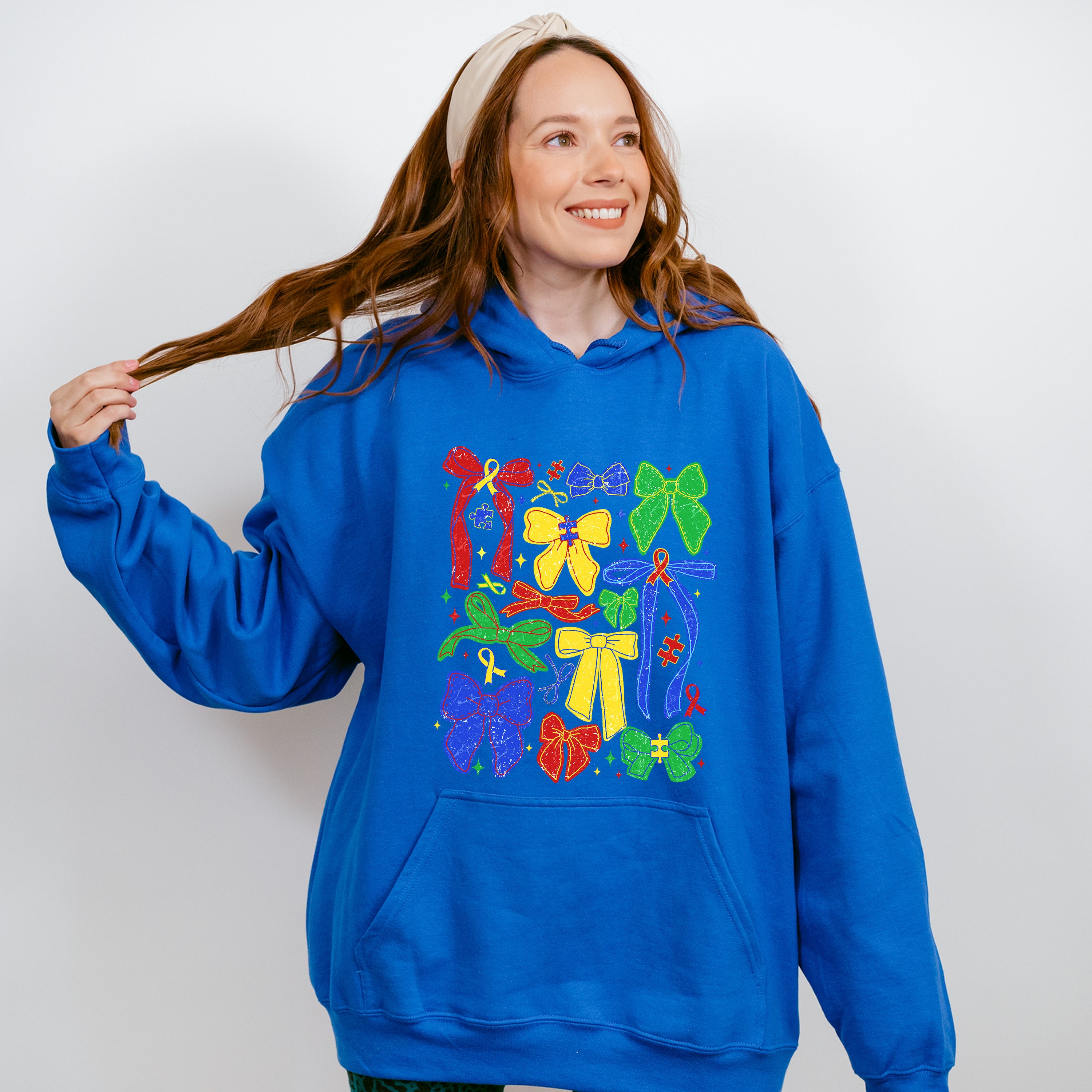 Colorful Ribbons - Autism Awareness Unisex Crewneck T-Shirt Sweatshirt Hoodie