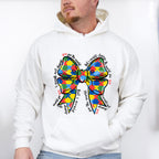 Ribbon Jigsaw Puzzle Design - Autism Awareness Unisex Crewneck T-Shirt Sweatshirt Hoodie