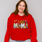 Autism Mama Colorful Design - Autism Awareness Unisex Crewneck T-Shirt Sweatshirt Hoodie