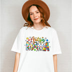 Autism Mama Colorful Design - Autism Awareness Unisex Crewneck T-Shirt Sweatshirt Hoodie