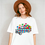 Jigsaw Truck - Autism Awareness Unisex Crewneck T-Shirt Sweatshirt Hoodie