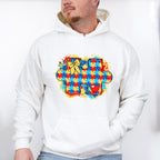Red Blue Yellow Jigsaw Design - Autism Awareness Unisex Crewneck T-Shirt Sweatshirt Hoodie