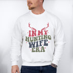 In My Hunting Wife Era Reindeer Design - Hunting Theme Unisex Crewneck T-Shirt Sweatshirt Hoodie