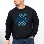 Autism Awareness Blue Design - Autism Awareness Unisex Crewneck T-Shirt Sweatshirt Hoodie