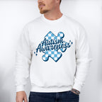 Autism Awareness Blue Design - Autism Awareness Unisex Crewneck T-Shirt Sweatshirt Hoodie
