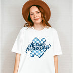 Autism Awareness Blue Design - Autism Awareness Unisex Crewneck T-Shirt Sweatshirt Hoodie